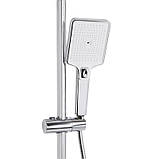 Душова система універсальна Qtap Presto на три споживача (з виливом) QTPRE111CRW45580 Chrome/White, фото 5