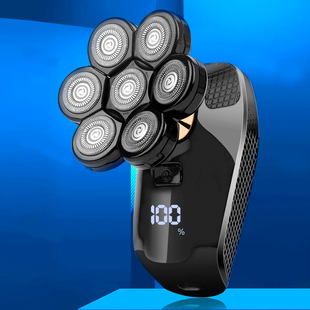 Електрична Бритва для чоловіків COSOUL V8 Професійна 7D Чорна, фото 1