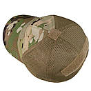 Тактичний кашкет бейсболка літня Condor Mesh Tactical Cap TCM Crye Precision MULTICAM Black, фото 4