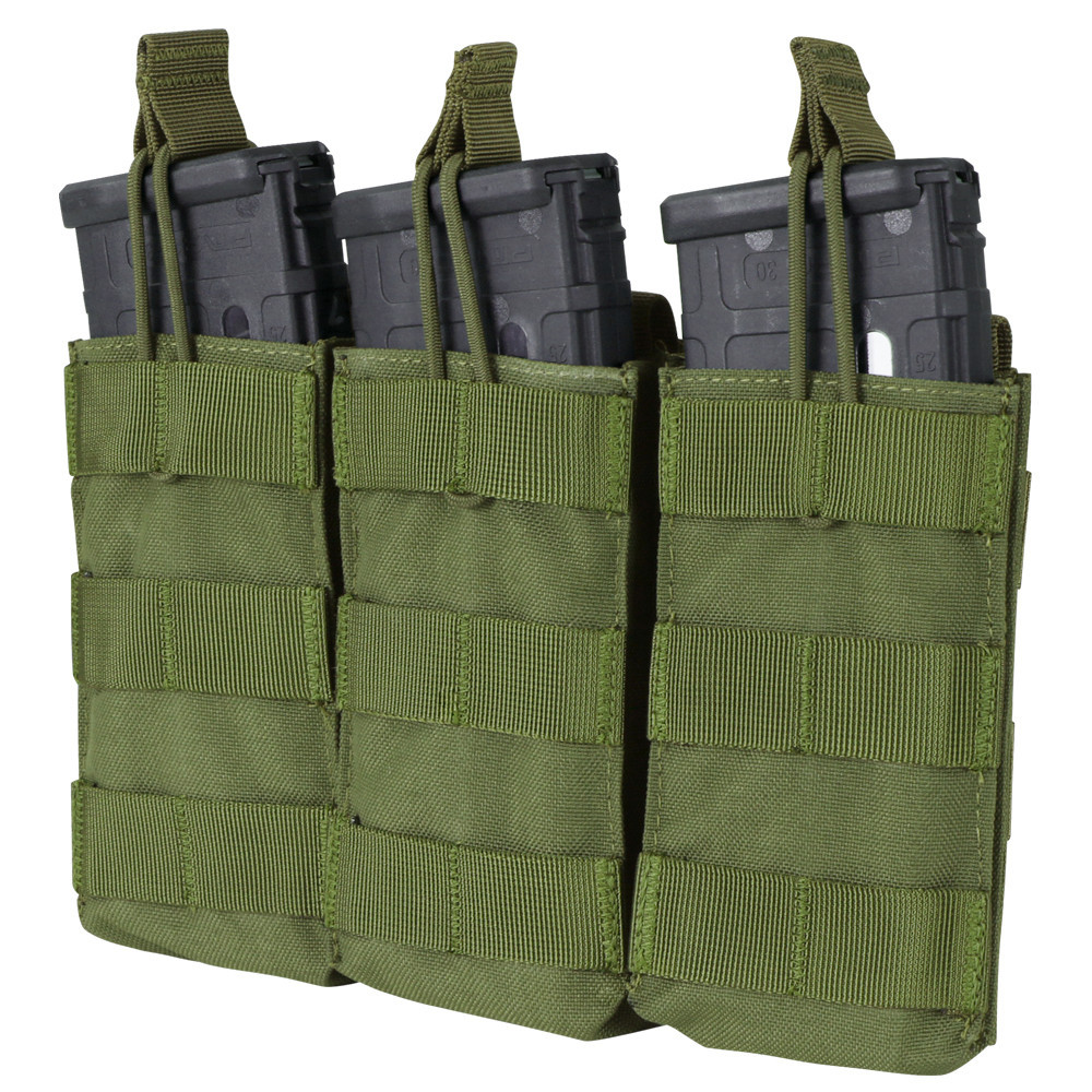 Підсумок для AR магазинів карабіну потрійний відкритий молле Condor M4/M16 TRI OPEN TOP MAG POUCH MA27 Олива (Olive), фото 1