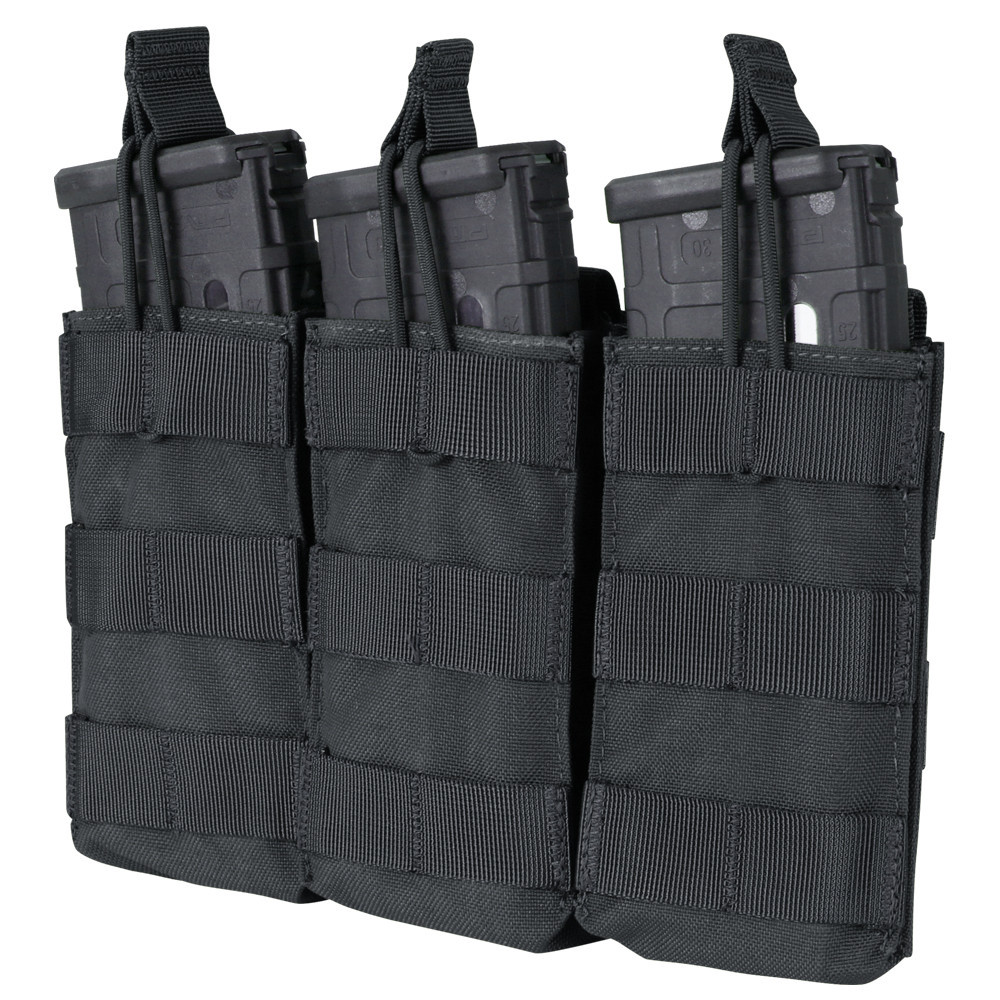 Підсумок для AR магазинів карабіну потрійний відкритий молле Condor M4/M16 TRI OPEN TOP MAG POUCH MA27 Чорний, фото 1