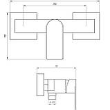 Змішувач для душу TOPAZ SARDINIA TS 08105-H20, фото 9
