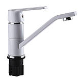 Змішувач для умивальника Globus Lux Laguna GLA-0203MQ-7-WHITE, фото 3