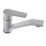 Змішувач для умивальника Globus Lux Laguna GLA-0203MQ-7-WHITE, фото 4