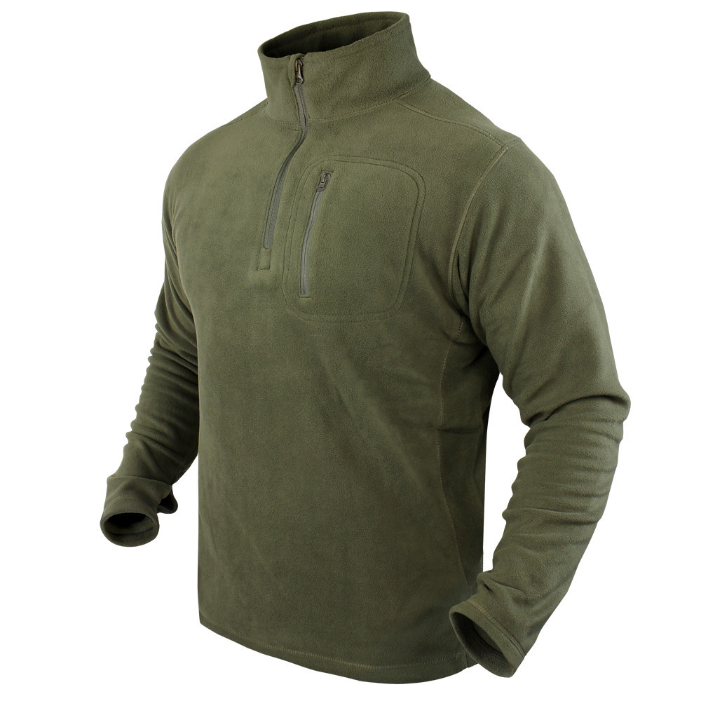 Флісовий пуловер Condor 1/4 Zip Fleece Pullover 607 Large, Олива (Olive), фото 1
