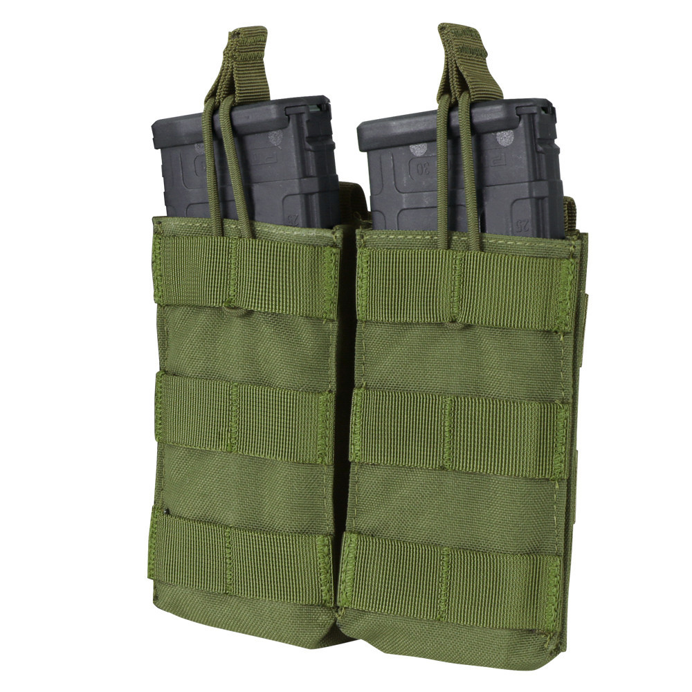 Підсумок для магазинів подвійний молле Condor Double M4/M16 Open Top Mag Pouch MA19 Олива (Olive), фото 1