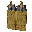 Підсумок для магазинів подвійний молле Condor Double M4/M16 Open Top Mag Pouch MA19 Олива (Olive), фото 6