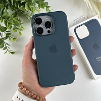 Силіконовий чохол ТОП для iPhone 16 Pro Max Морський синій (46)