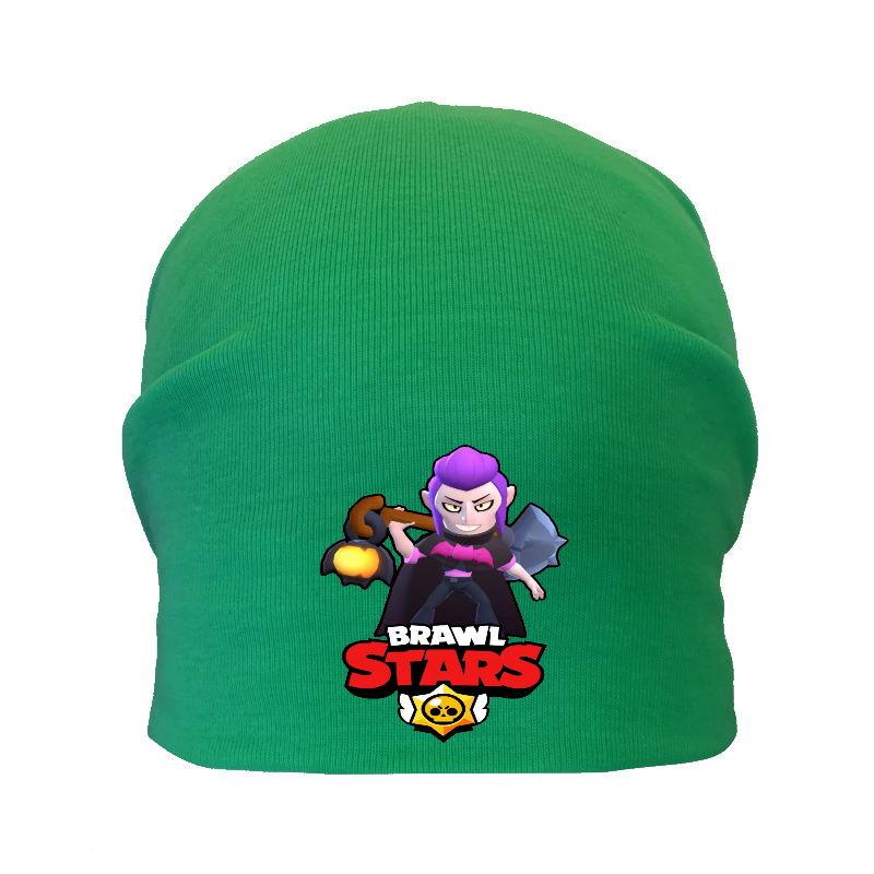 Шапка дитяча Бравл Старс зелена (Brawl Stars-0015) 54-56 см, фото 1