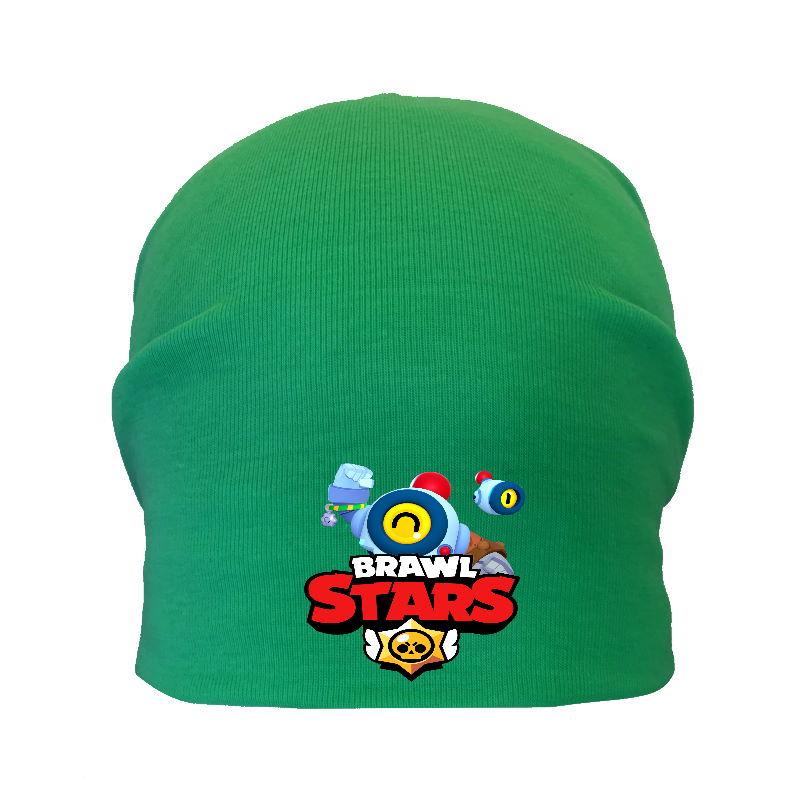 Шапка дитяча Бравл Старс зелена (Brawl Stars-0016) 50-52 см, фото 1