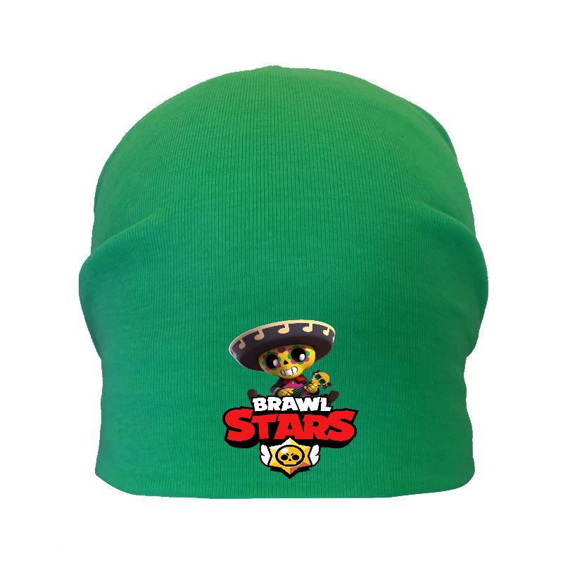 Шапка дитяча Бравл Старс зелена (Brawl Stars-0018) 54-56 см, фото 1