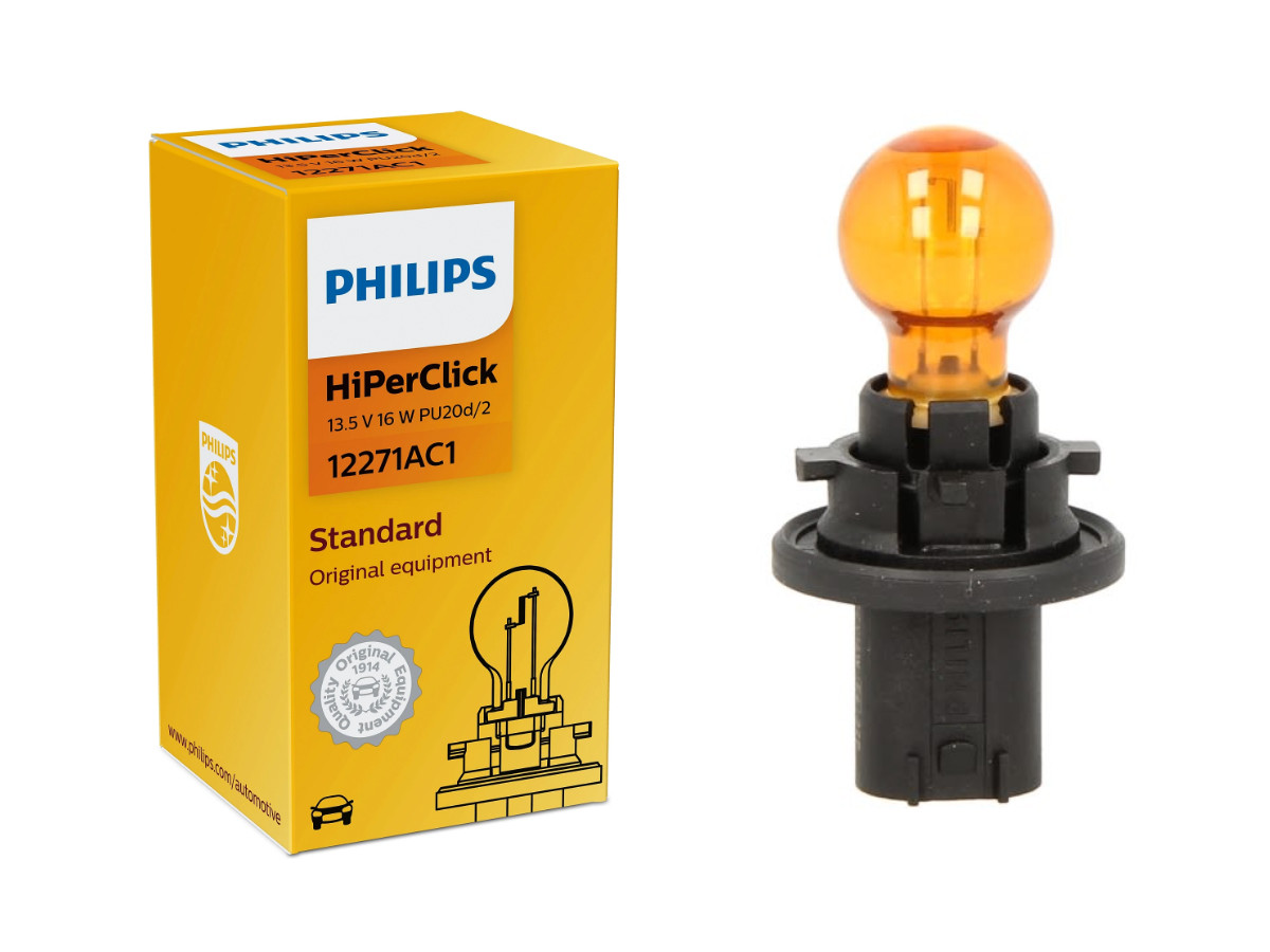 Галогенова лампа PHILIPS 12271AC1 PCY16W 16W 12V PU20d/2, фото 1