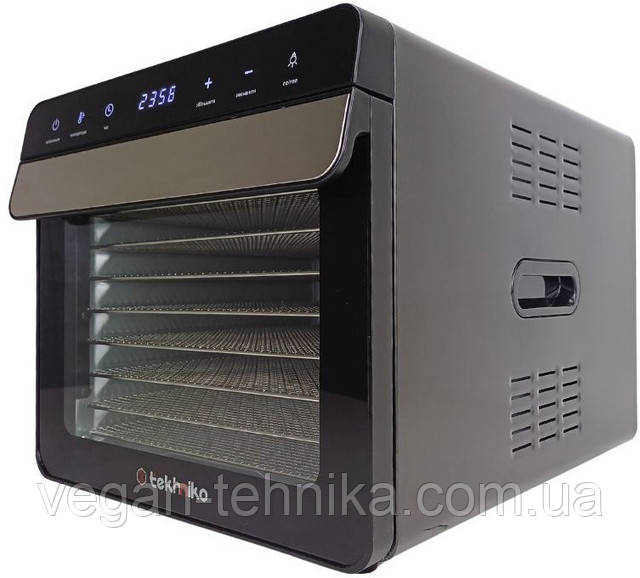 Професійний дегідратор Tekhniko DH-08A-BK (8 сталевих лотків) — сушарка для фруктів, овочів, грибів, м'яса Професійний дегідратор Tekhniko DH-08A-BK (8 сталевих лотків) — сушарка для фруктів, овочів, грибів, м'яса