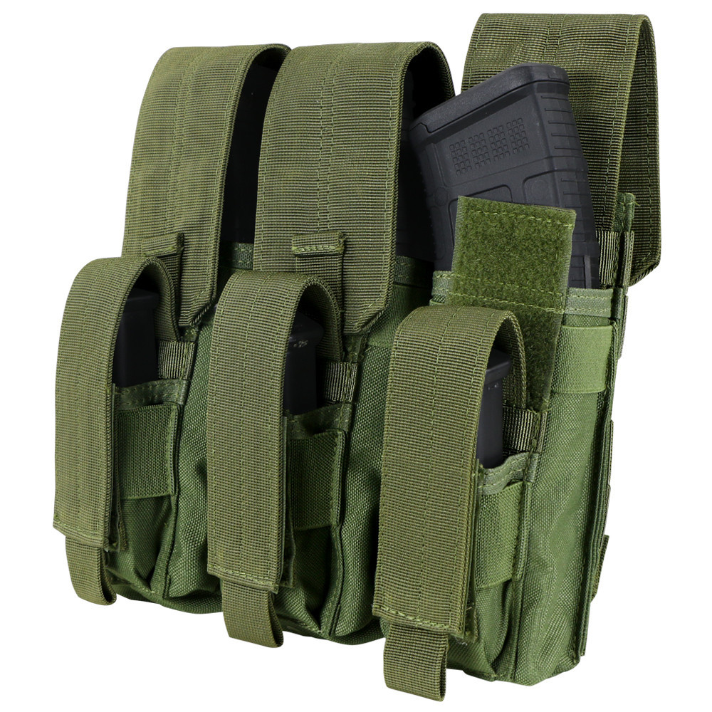 Підсумок для АК магазинів молле Condor Triple AK Kangaroo Mag Pouch MA72 Олива (Olive), фото 1