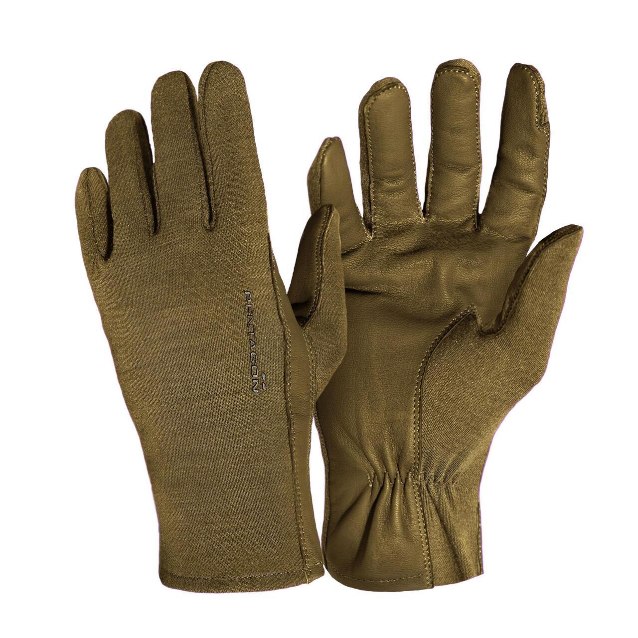 Огнеупорные номекс тактические перчатки Pentagon PILOT NOMEX® GLOVES - SHORT P20001 Large, Койот (Coyote), фото 1