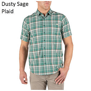 Сорочка 5.11 HUNTER PLAID SHORT SLEEVE SHIRT, 71374 Medium, Dusty Sage Plaid