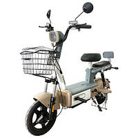 Велосипед з електродвигуном  SPARK VOLT 14" 48V/400W/12Ah Бежевий