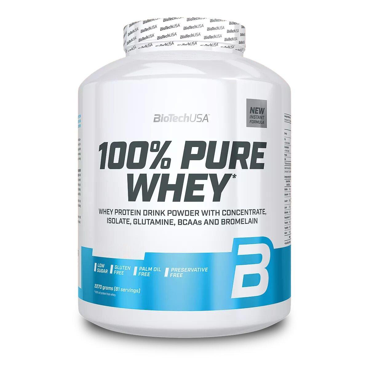 Протеїн BioTech 100% Pure Whey, 2.27 кг - Малиновий чизкейк