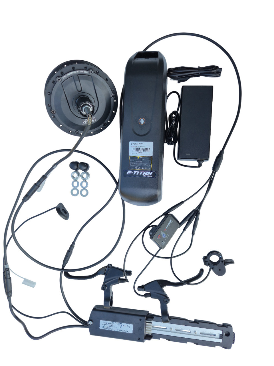 Електронабір для велосипеда MXUS XF15C 500W, 48V, 13Ah задній, касета, повний комплект, фото 1