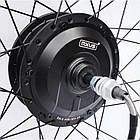 Мотор-колесо заднє MXUS XF15R редукторне, тріскачка 48V, 500W, фото 2