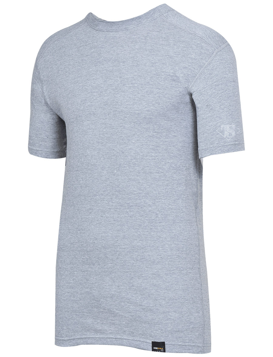 Антибактеріальна не плавка футболка Tru-Spec CORDURA BASELAYER CREW NECK SHORT SLEEVE SHIRTS 2767 Medium, Heater Grey (Сірий), фото 1