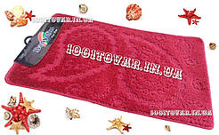 Набір із 2 килимків у ванну Banyolin 80х50 і 40х50 см. бордовий колір