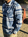 Тактическая фланелевая рубашка LA Police Gear Vanguard Mid Weight Flannel Medium, Outpost Blue, фото 3