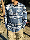 Тактическая фланелевая рубашка LA Police Gear Vanguard Mid Weight Flannel Medium, Outpost Blue, фото 6