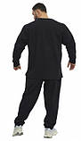 Спортивний костюм легкий Big Sam 104741 чорный розміри 4XL-5XL, фото 5