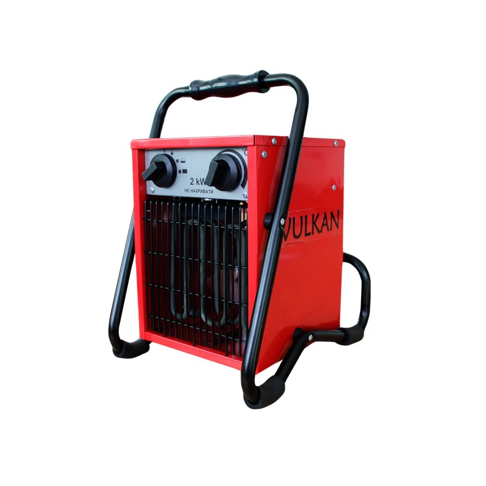 Потужний електричний тепловентилятор Vulkan SL-TSE-20C : 2000 Вт, 20 кв.м (366796), фото 1