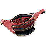 Шкіряна бананка напоєна з кінської шкіри червона RR-8179-3md TARWA, фото 2