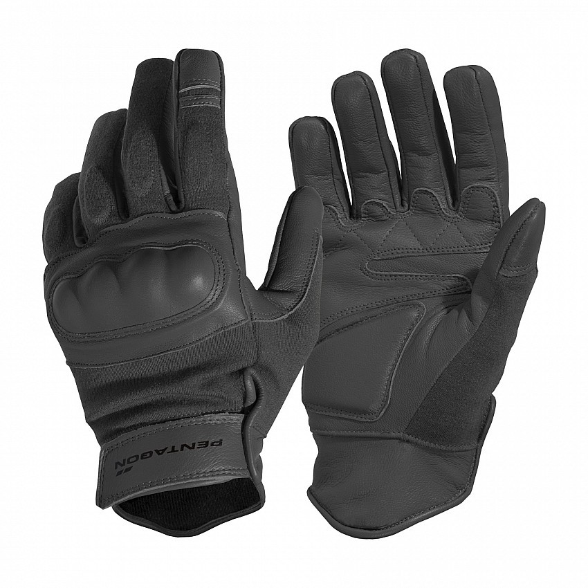Тактичні рукавички стійкі до полум'я Pentagon Storm NOMEX Gloves P20021 Large, Чорний, фото 1