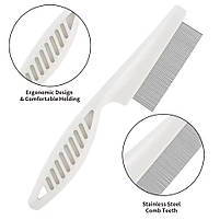 Гребінець протипаразитарний для вичісування бліх, кліщів у котів і собак S 14x3 см, фото 6