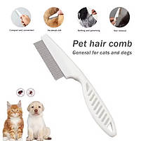 Гребінець протипаразитарний для вичісування бліх, кліщів у котів і собак S 14x3 см, фото 8