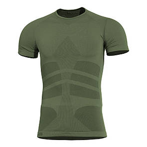 Футболка антибактеріальна термобілизна Pentagon PLEXIS T-SHIRT K11010 Large/XXX-Large, Camo Green (Олива)