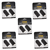 Напальчники 5 пар (10шт) для смартфона Черные Pubg COD