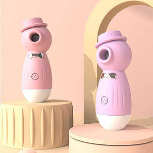 Кліторальний вакуумний вібратор в капелюшку Wo-sex Lilo USB - Фіолетовий, фото 2