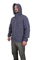 Тактична флісова кофта з капюшоном Winter Frost 340 гр/м Gray - WinTac
