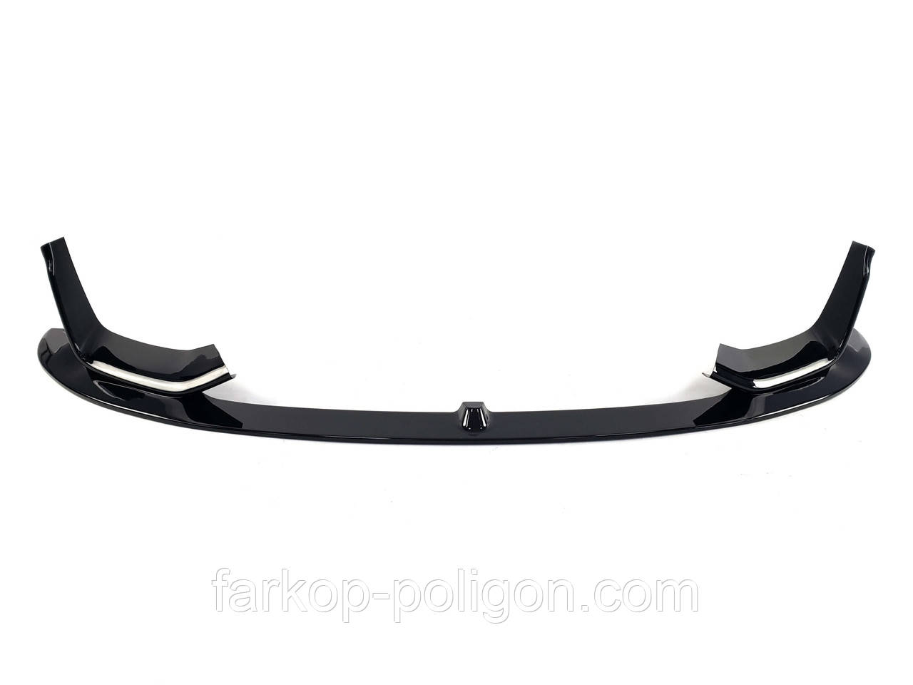 Губа ( переднього бампера ) Чорний глянець M3 F80 / M4 F82 ( V2 ) на BMW 3 Series F30 / F31 2011-2018 року, фото 1