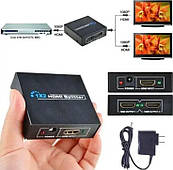 Активний HDMI-розгалужувач на 2 порти 1080P HDMI Splitter 1 to 2 HDMI-сплітер, HDMI HUB