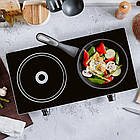 Індукційна варильна панель Sokany SK-224 (2 конфорки, 2400 Вт)/Інфрачервона електроплита, фото 5