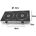 Індукційна варильна панель Sokany SK-224 (2 конфорки, 2400 Вт)/Інфрачервона електроплита, фото 6