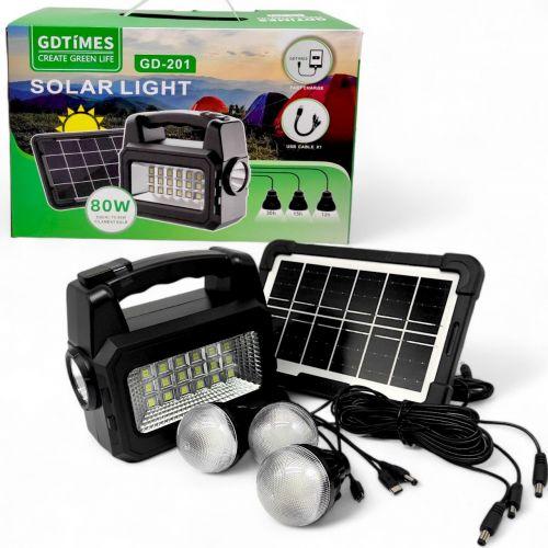 Автономна зарядна система з ліхтарем, фото 1