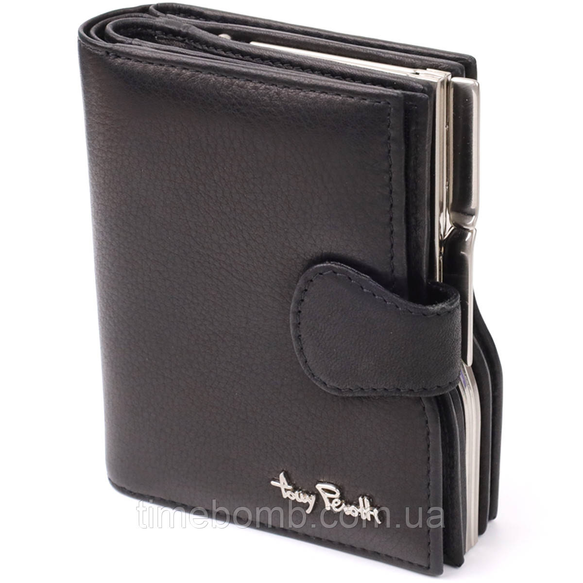 Жіночий вертикальний гаманець з натуральної шкіри Tony Perotti 20842_1 (2656 nero) Чорний