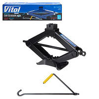 Домкрат ромб 2 т короб., гум.упор, висота підіймання 390 мм. 3,2кг (DB-1132TH/ST-113N)