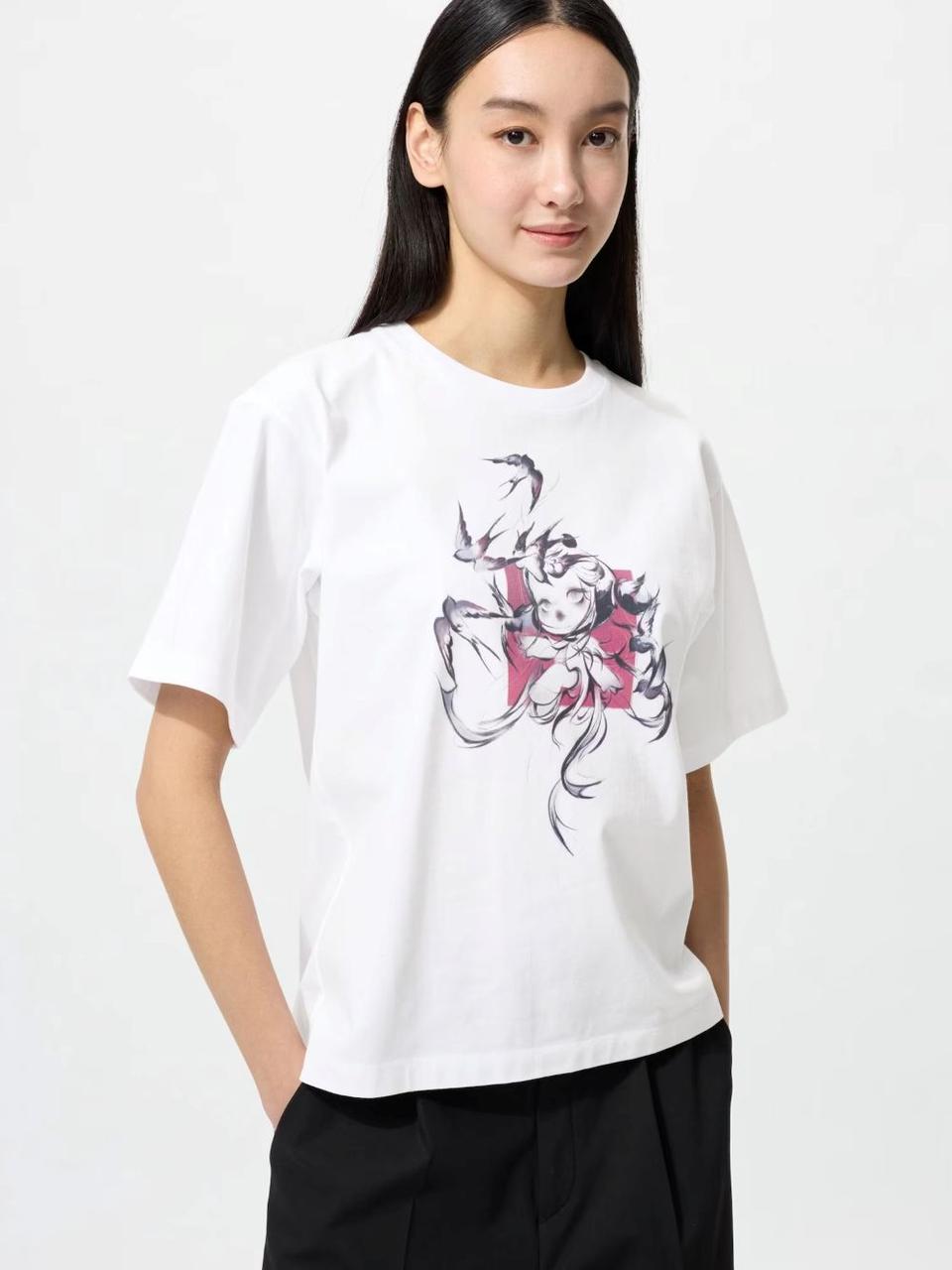 Футболка UNIQLO з принтом SKULLPANDA 1159843977 (Білий XXS), фото 1