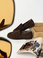 Анатомічні лофери шоколадного кольору