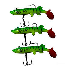 Універсальна силіконова маленька приманка Jaixing Soft Lures 15.2g, 10см, 3 шт, колір 007