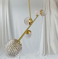 Люстра світлодіодна стельова Світлячок 5003 (Золотистий) 6 плафонів