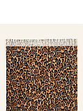 🔥Велика леопардова хустина 100*100 см коричневого кольору, фото 2